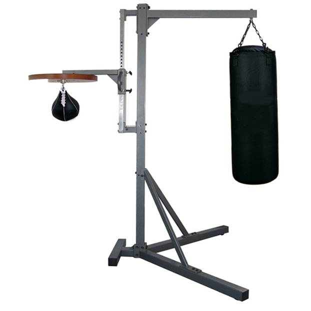 Amber Boxing Commercial Grade Boxing Heavybag Stand w/ Adjustable Speed Bag Platform