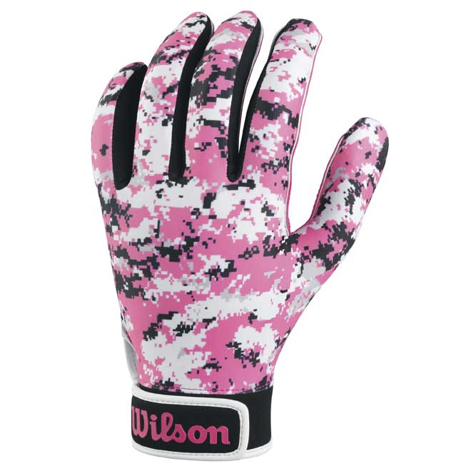 pink under armour football gloves